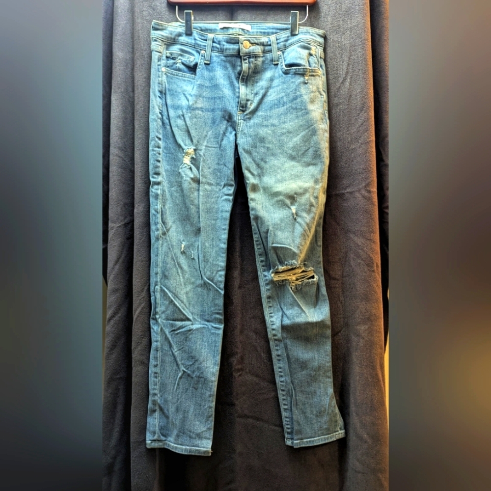 Joe's Boyfriend Slim Ankle Distressed Jeans - 29W 28L